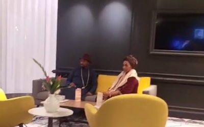 Welcoming my VVIP guests to The Netherlands! His Royal Majesty Ogiame Atuwatse III and the Queen